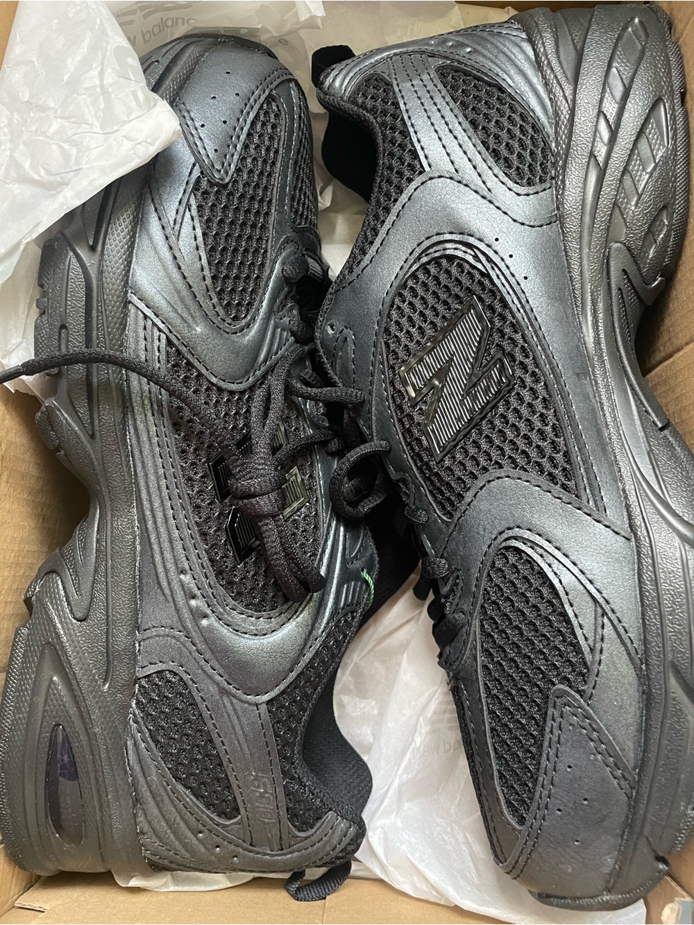 New Balance Black Men's Athletic Mesh Running Sneakers
